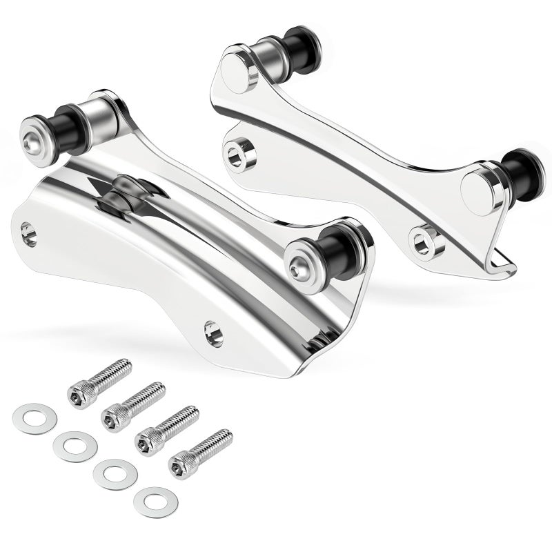 Amazicha Chrome 4 Point Docking Hardware Kit Compatible for Harley Touring Street Glide Electra Glide Road King Road Glide 20142024