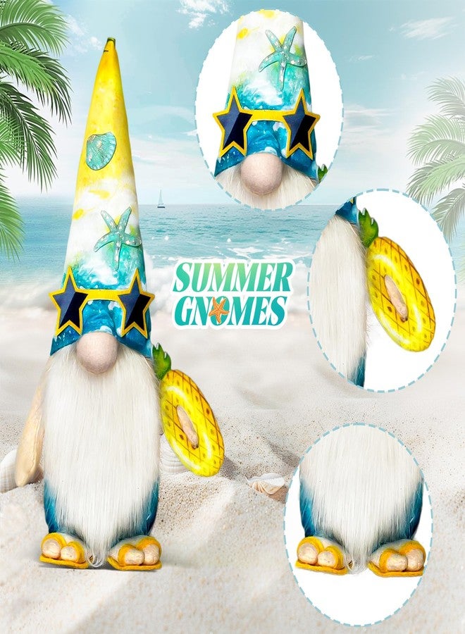 Teeker Beach Decorations for Office - Cute Summer Time Decorations for Home - Hawaiian Bikini Gnomes Plush Doll - Ocean Themed Decorative Decor Indoor, Table, Desk - Image 2