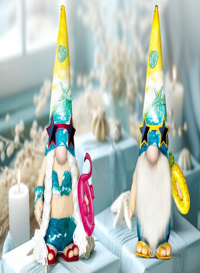 Teeker Beach Decorations for Office - Cute Summer Time Decorations for Home - Hawaiian Bikini Gnomes Plush Doll - Ocean Themed Decorative Decor Indoor, Table, Desk - Image 5