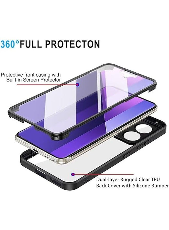 Xiaomi Redmi Note 13 Pro Plus 5G (Pro+) Case Built-in Screen Protector 360-degree all-round protection phone case, shockproof TPU per case - Image 2
