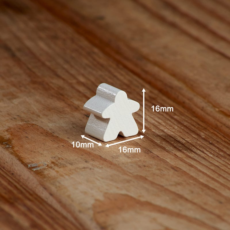 Apostrophe Games 100 Wooden Meeples, Family Games Accessories â€“ Multi-Color Board Game Tokens Ideal for Sorting, Counting, Classrooms, Replacement Pieces - Stocking Stuffer - Image 3