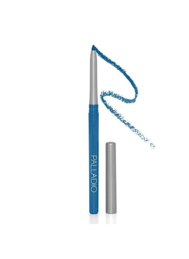 PALLADIO - Retractable Waterproof Eyeliner Richly Pigmented Color and Creamy Slip Twist Up Pencil Eye Liner Smudge Proof Long Lasting Application All Day Wear No Sharpener Required Ocean Blue - Image 1