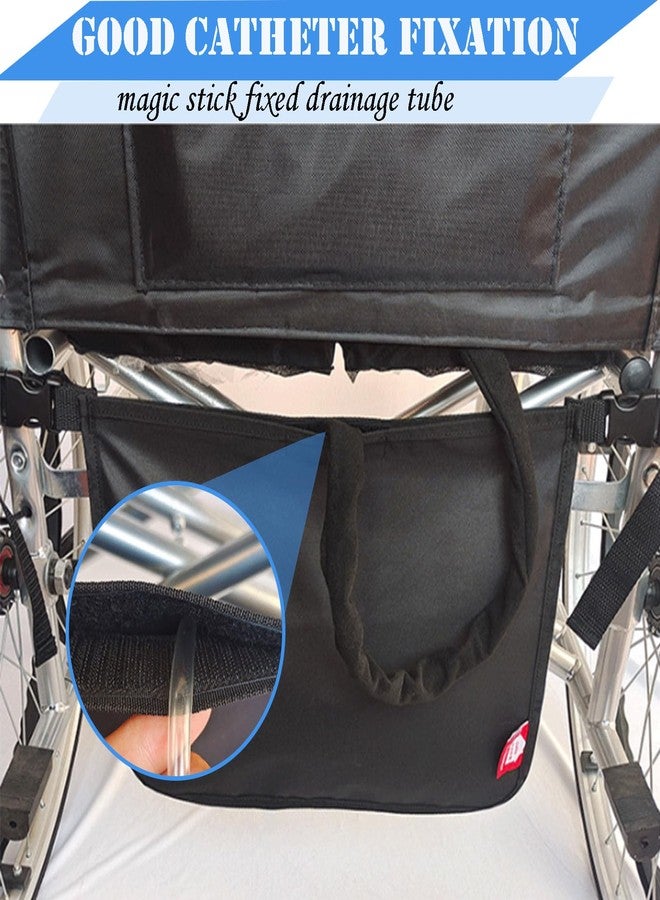 AUSTYLCO Catheter Bag Covers for Wheelchairs,Strong Oxford Fabric,Magic Stick Closure,Easy to Clean,Urine Drainage Bag Holder Suitable for Wheelchair or Bed - Image 5