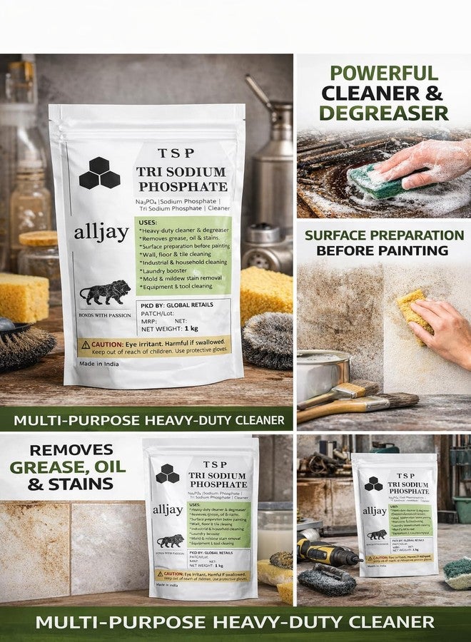 ALLJAY TSP - فوسفات ثلاثي الصوديوم - Na3PO4 - لتحضير مسحوق التنظيف والغسيل (950 جرام) - Image 5