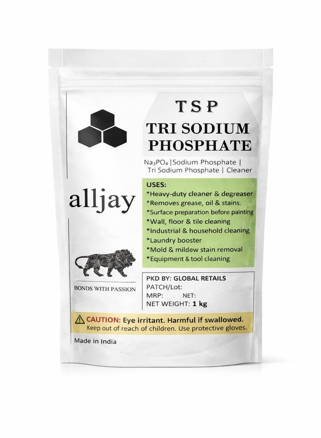 ALLJAY TSP - فوسفات ثلاثي الصوديوم - Na3PO4 - لتحضير مسحوق التنظيف والغسيل (950 جرام) - Image 1