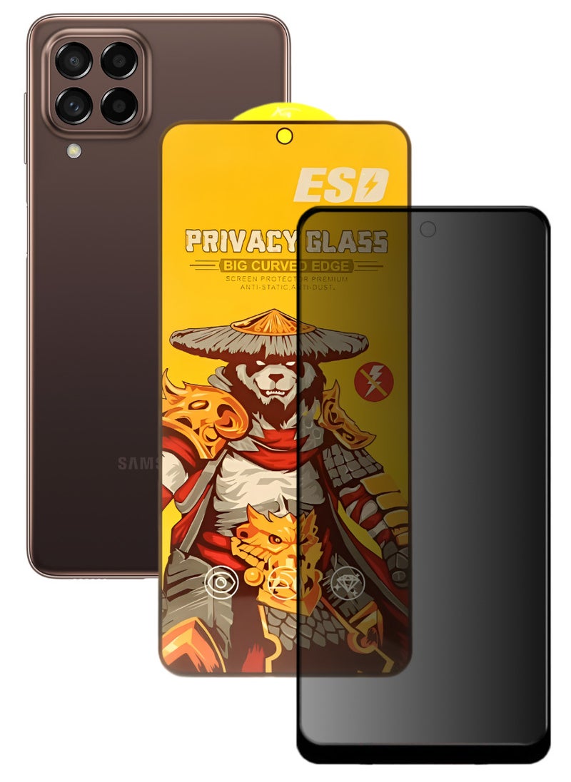 ESD Tempered Dustproof Privacy Glass Screen Protector Compatible For Samsung Galaxy M53 5G - Image 1