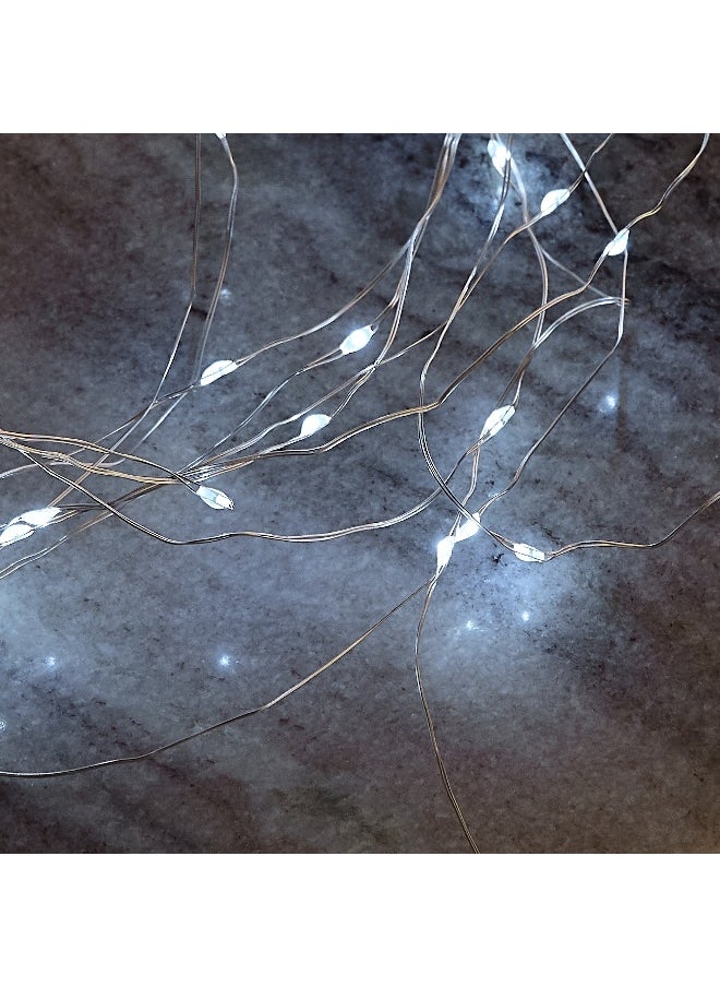 Home Box - Dux 2.4 m Copper Wire Garland Light with 12 Strings and 300 Warm LED - Image 1