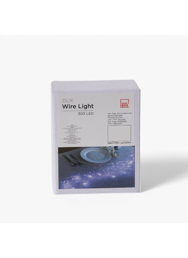 Home Box - Dux 2.4 m Copper Wire Garland Light with 12 Strings and 300 Warm LED - Image 1