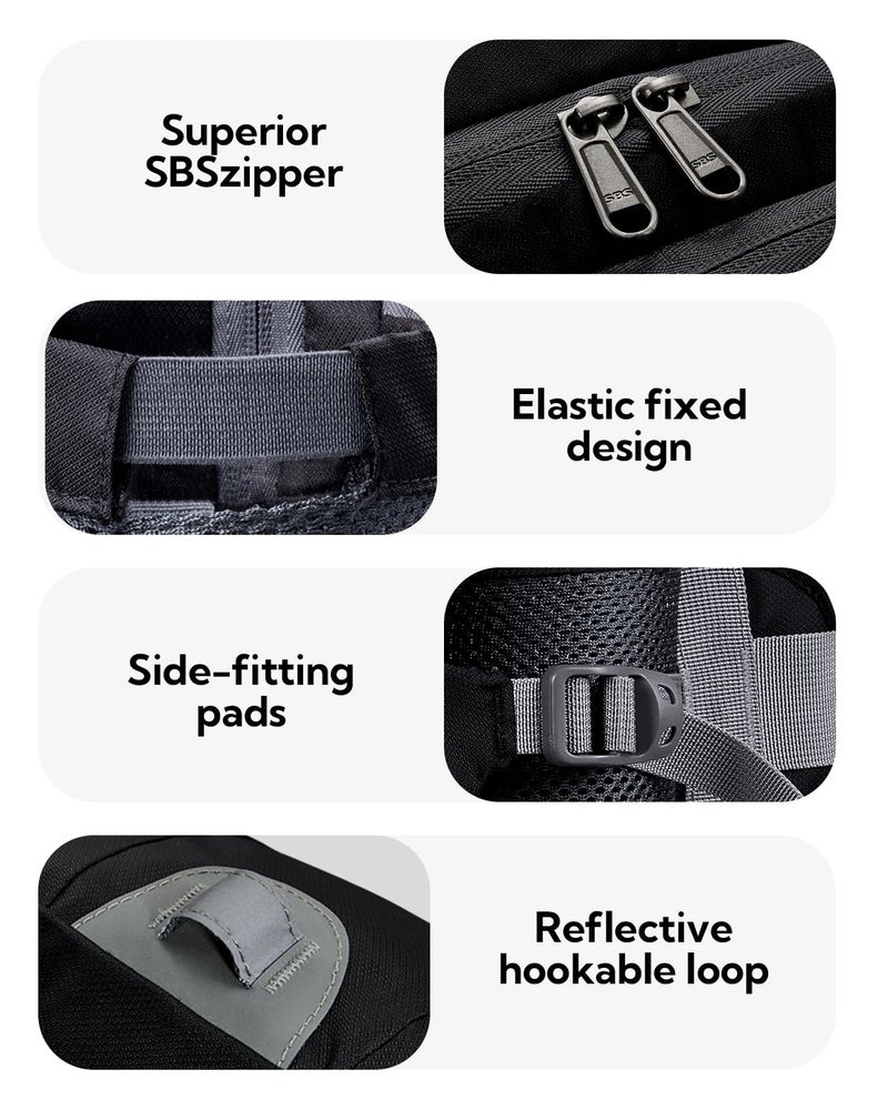 WATERFLY Fanny Pack Waist Bag: Fannie Pack 2 Water Bottle Holders Lumbar Belt Hiking Walking Running Jogging Camping Large Woman Man (Bottle Not Included) - Image 4