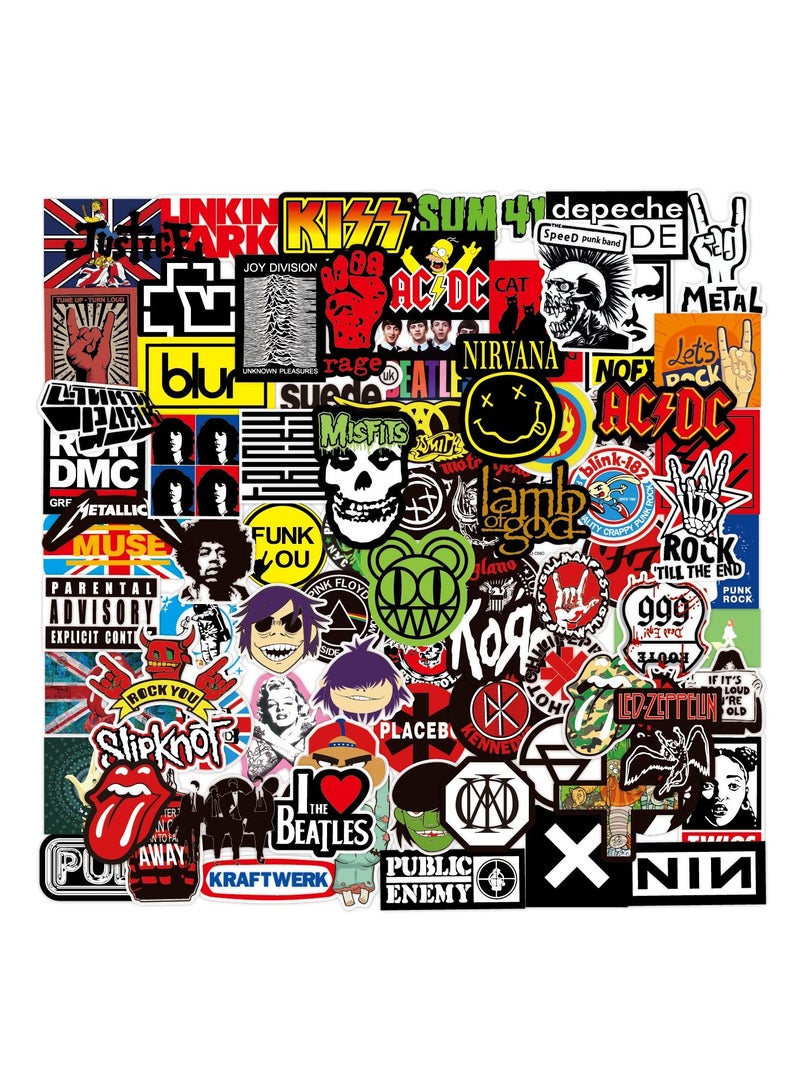 100-Piece Rock And Roll Music Waterproof Vinyl Stickers - Image 2
