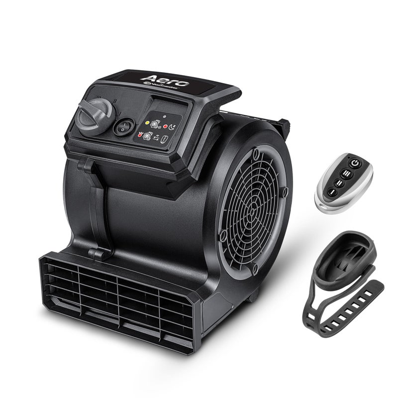 Vacmaster AM201R 3 Speed Floor Fan, 156W 550 CFM Air Mover, Utility Blower Fan, Carpet Dryer for Drying, Cooling & Circulation - Image 1