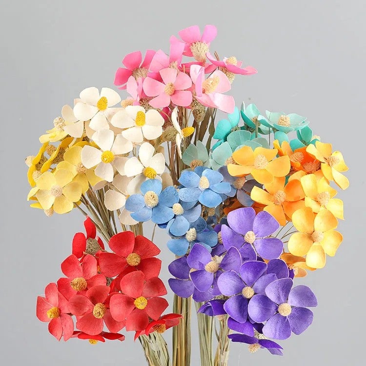 Bluejw Violet Dried Handmade Flower Sticky Flowers – DIY Bouquet Kit with Mixed Dried Plants for Home Decor & Wall Art - Image 3