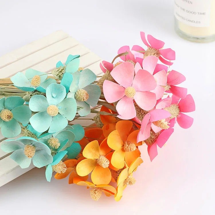 Bluejw Violet Dried Handmade Flower Sticky Flowers – DIY Bouquet Kit with Mixed Dried Plants for Home Decor & Wall Art - Image 2