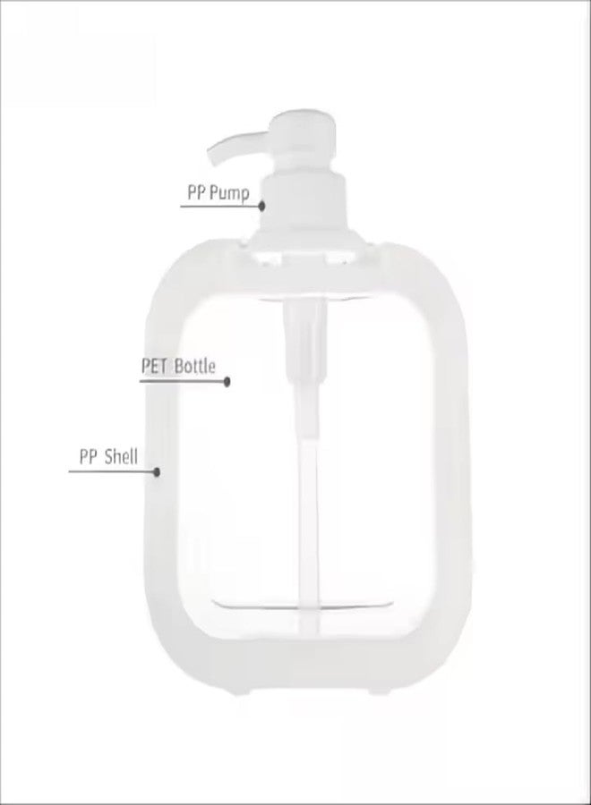 NEVIL ENTERPRISE Handwash Dispenser Soap Dispenser Liquid Soap Dispenser for Wash Basin Hand Wash Bottle for Home Dispenser for Bathroom Pump Bottle Dispenser Handwash Dispenser - Image 3