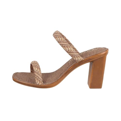 Catwalk Women Stylised Open Back Chunky Heels | For Women & Girls (BROWN,5 UK) - Image 4