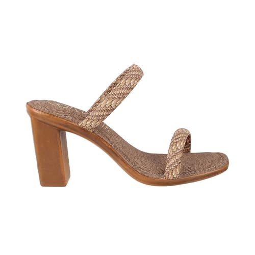 Catwalk Women Stylised Open Back Chunky Heels | For Women & Girls (BROWN,5 UK) - Image 3