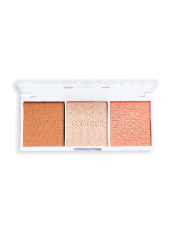 REVOLUTION Revolution Relove Colour Play Contour Trio Palette Sugar  - Image 3