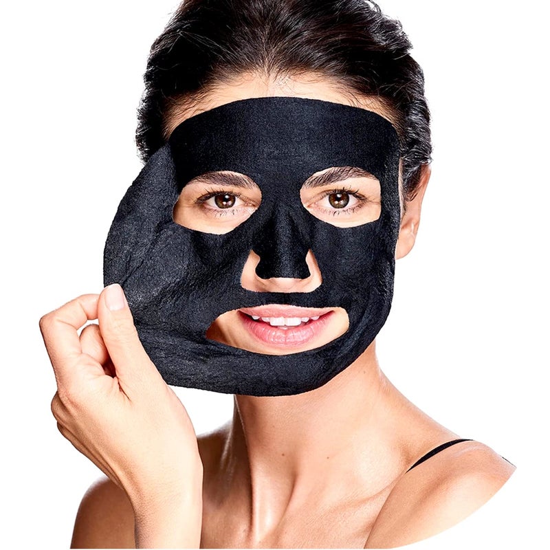 MasKing Beauty Facial Sheet Mask 7pcs Charcoal Sheet Mask 5pcs For Glowing Skin Hydrating Moisturising Brightening Oil Control Beauty Collection Pack Combo Pack of 12 Sheet Mask - Image 4