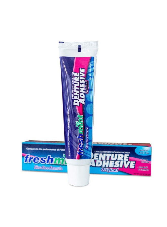 Freshmint F Freshmint 2 Oz. Denture Adhesive, Zinc Free With Natural Beeswax. - Image 1