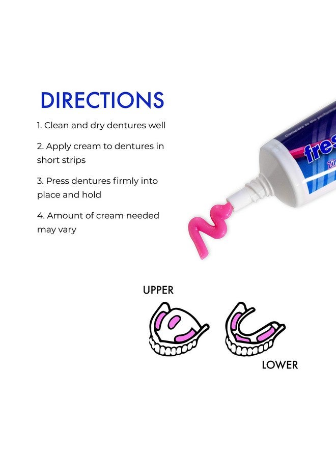 Freshmint F Freshmint 2 Oz. Denture Adhesive, Zinc Free With Natural Beeswax. - Image 2