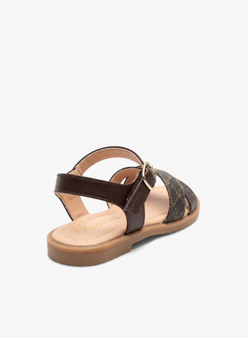 Geoomnii Brown Infant Girls’ Sandals with Backstrap – Soft, Comfortable & Secure Fit for Women | Best Price UAE