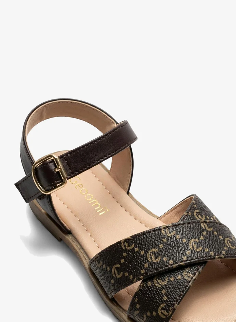 Geoomnii Brown Infant Girls’ Sandals with Backstrap – Soft, Comfortable & Secure Fit for Women | Best Price UAE