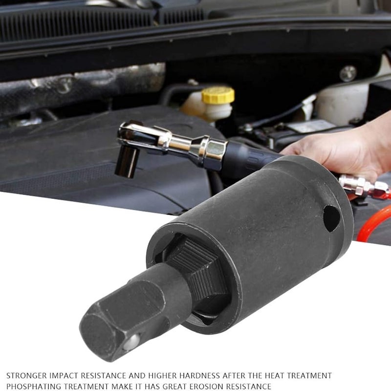 محول مقبس فولاذي هوائي عالمي مقاوم للصدمات مقاس 1/4 - Image 4