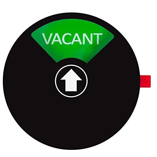 Kichwit Vacant Occupied Privacy Sign for Office Door or Home, Do Not Disturb Occupied Unoccupied Door Sign for Restroom, Office, Conference, 4 Inch, Black - Image 1