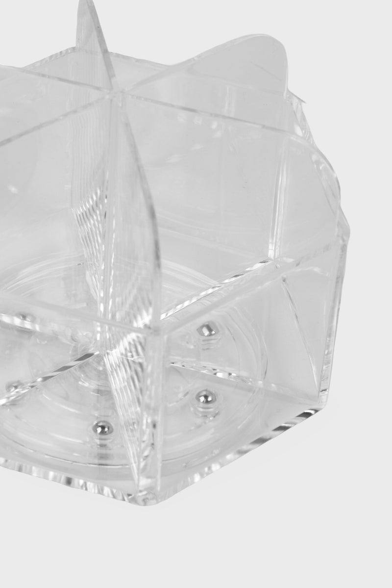 Oasis Home Cosmetic Spinning Organizer, Transparent - Image 3