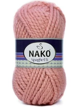 Nako Spaghetti 11613 5 Pieces Winter Yarn Wool Peach