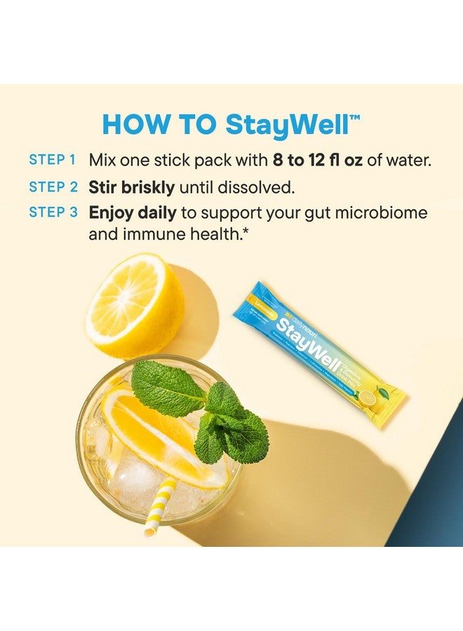 NOURI Daily Nouri StayWell Digestive & Immunity Drink Mix | Probiotics, Prebiotics, Colostrum, L-Glutamine, Magnesium, Manganese, Zinc, Vitamins for Gut Health, Digestion & Immune Support | 30 Stick Packs - Image 5