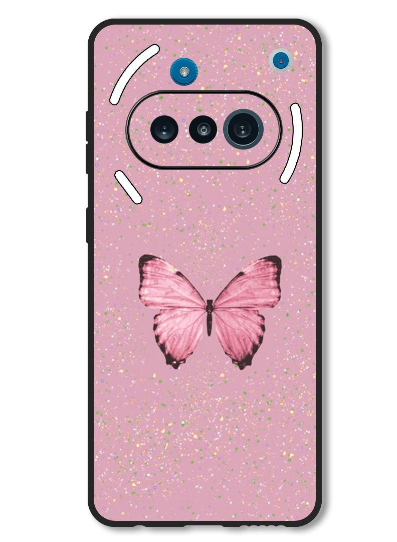 Theodor Case Compatible with Nothing Phone 3a Protection Shockproof Bumper Cover Glitter Butter 1 - Image 1