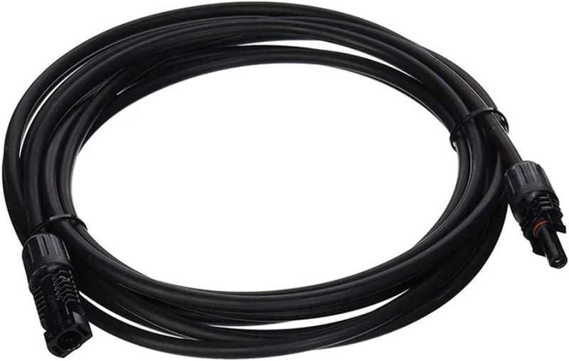 Renogy 15Ft 10AWG Solar Extension Cable with Female and Male connectors, 1 Piece, 15FT-10AWG, Black - Image 1