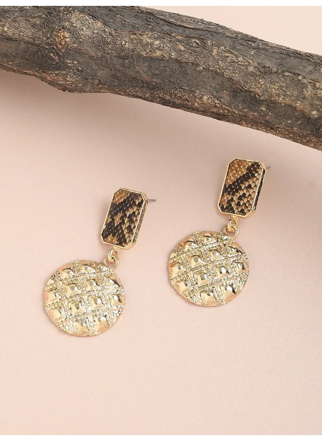 SOHI Ethnic Drop Earrings