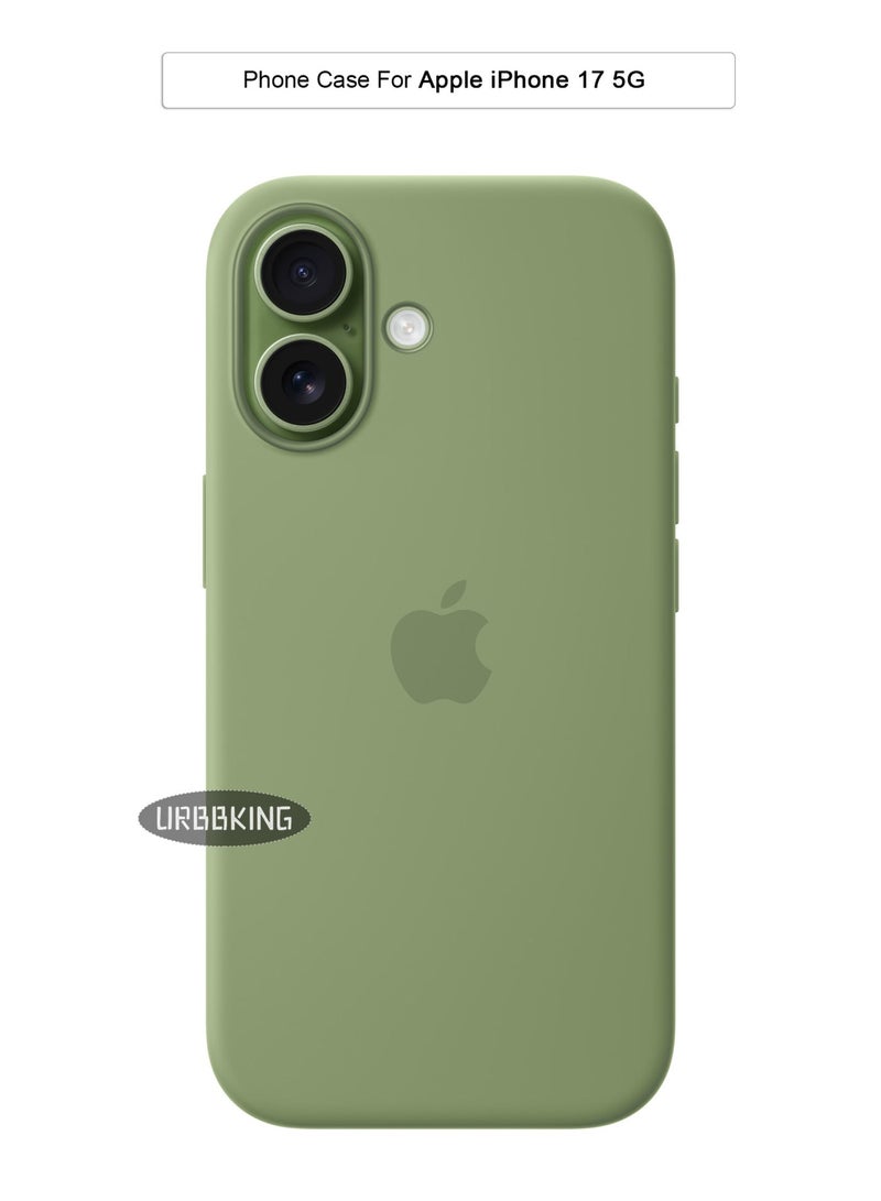 يوارب كينج iPhone 17 السائل السيليكون غطاء حماية الجسم، حماية ضد الصدمات، رقيقة للغاية، مضادة للخدوش لينة من الألياف فائقة الدقيقة بطانة الداخلية، غطاء حماية رقيقة للغاية، مريحة، مضادة للبصمات، حماية البيئة الخضراء - Image 1