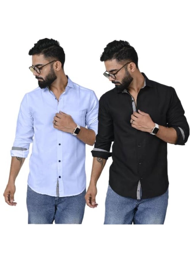 Pinkmint store Men Shirt (pack of 2) M - Image 1