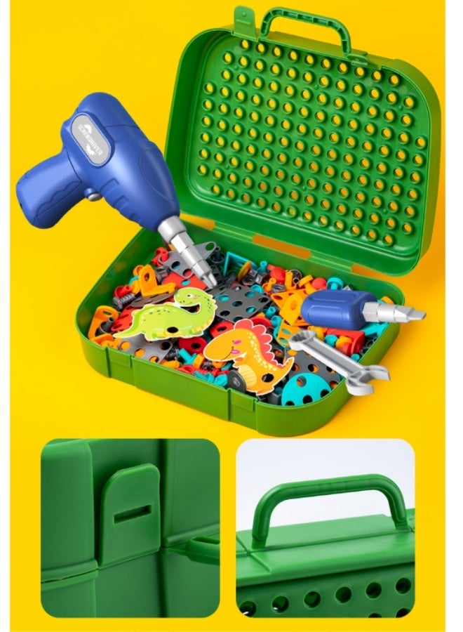 MLADEN Drill Design Puzzle Constructions Toys – 450 Pcs Electric Drill Creative Screwdriver Building Take Apart Blocks STEM Educational Set With Storage Box For 3 4 5 6 7 8 Ages Kids Boys - Image 5