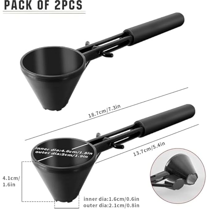 Unity Measuring Scoop With Funnel For Filling Water Bottles With Protein Powder Milk Powder Filling Resuable K Cup Coffee Capsule With Coffee Grounds - Image 2