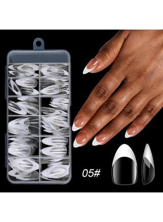 [White] 120 Pieces Of French Pointed Nail