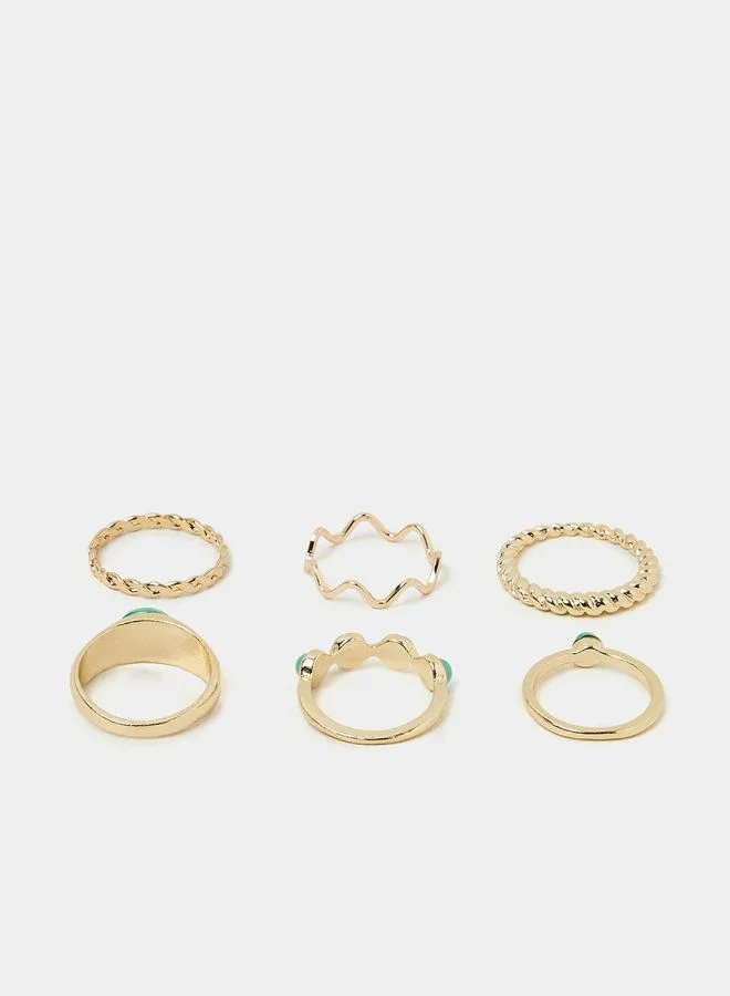 Styli Set of 6 - Contrast Gem Rings