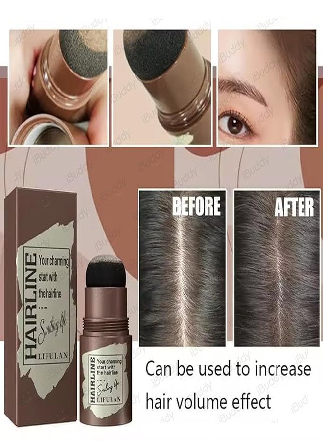 Salepushh Hairline Powder Stick with Mushroom Sponge, Quick Root Touch-Up, Waterproof & Sweatproof – Compact Size, Black – Ideal for Hair Thinning & Gray Coverage - Image 2