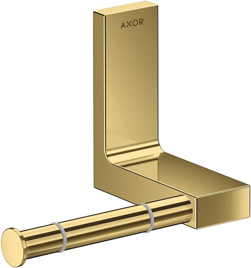 AXOR AXOR Universal Rectangular Toilet Paper Holder in Polished Gold Optic 42656990 