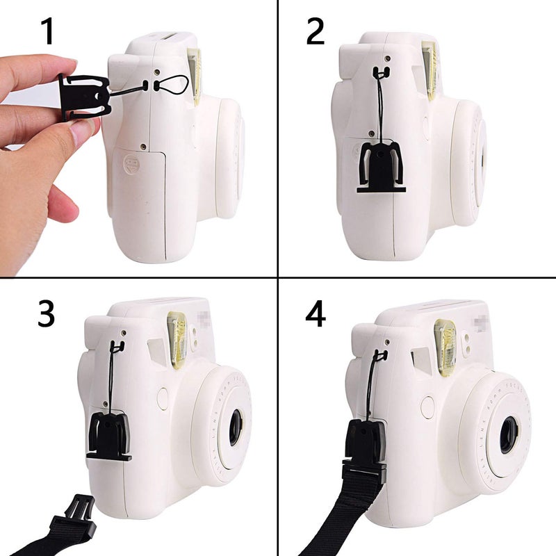 Sunmns Camera Neck Strap Compatible with Mini 12 11 9 8 90 8+ 70 41 Instant Film Camera, Black - Image 4