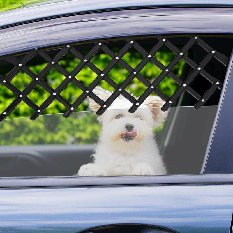 Retractable Car Window Pet Gate Ventilation Mesh Fence for Dogs Cats Portable Green - Image 5