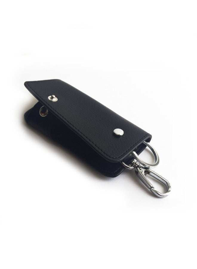 Halapack Limited Edition Leather Keychain Bag Key Holder with Hanging Buckle Hooks for Men Women - Image 1