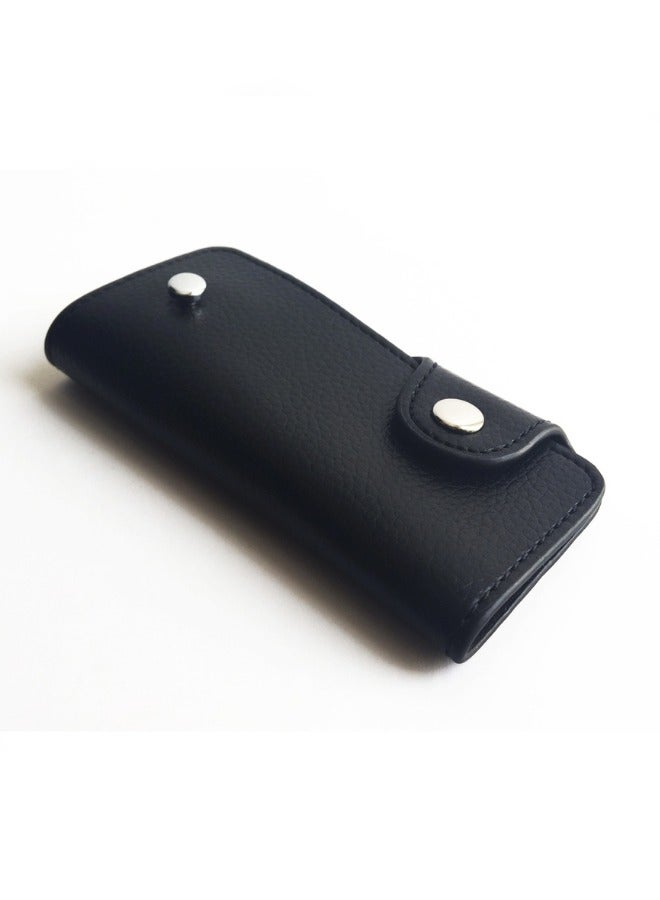 Halapack Limited Edition Leather Keychain Bag Key Holder with Hanging Buckle Hooks for Men Women - Image 2