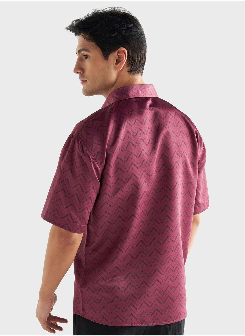 FAV Printed  Regular Fit Shirt  - Image 2