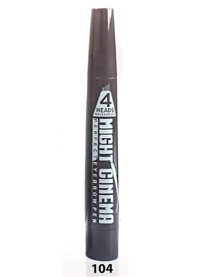 Might Cinema 4 heads eyebrow pencil - Might Cinema - 5012 - Color 104 - Image 1