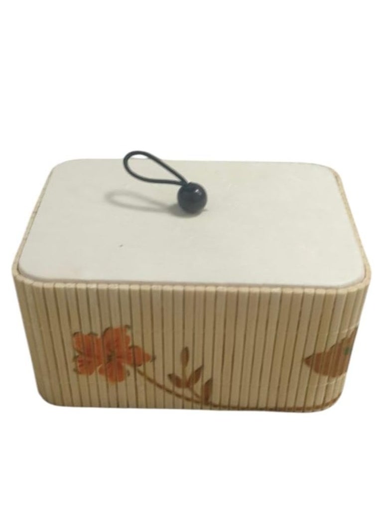 Spaceshoop Multipurpose Small Handmade Bamboo Storage Box With Lid  - Image 2