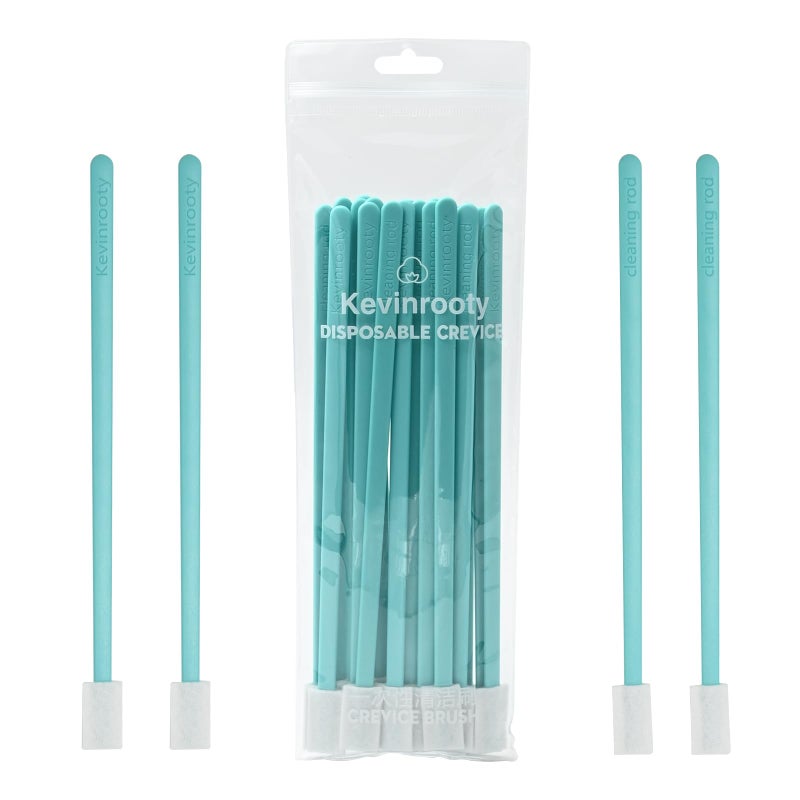 Kevinrooty 20PCS Crevice Cleaning Brush Tool Kit Disposable Toilet Brush  Seat Cleaner Blue